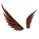 Yule Red & Gold Wings [ small version ]