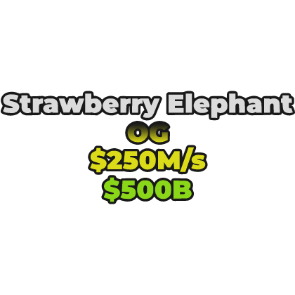 Strawberry Elephant Nametag [Steal a Brainrot]