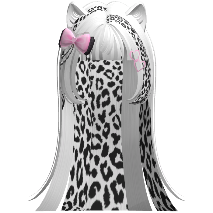 Gyaru White Cute Moe Kitty Cat Hair