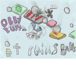 obby but IT RAINS BALLS