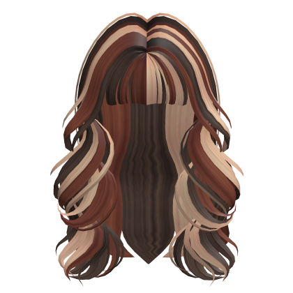 Pretty Voluminous Curly Calico Hair with Bangs