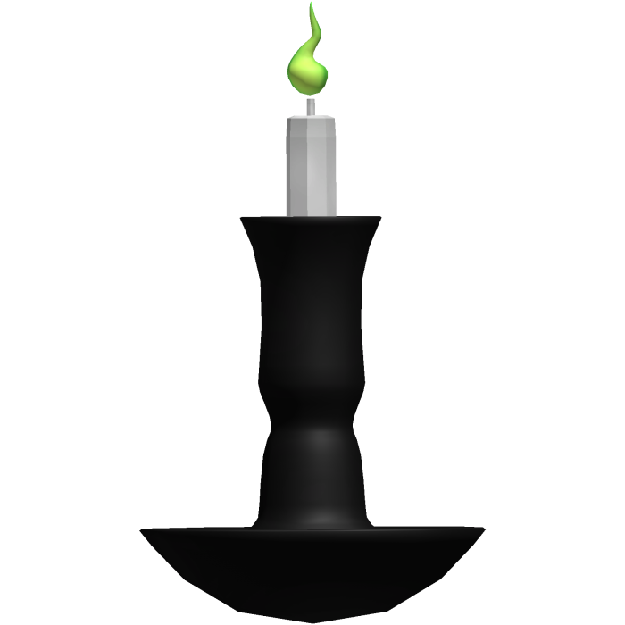 halloween chamberstick candle
