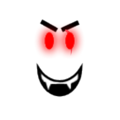 Scared,Red Glowing Eyes Vampire Face [Original] Roblox decal