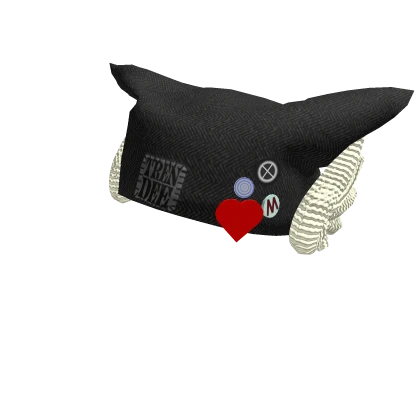 Angel Wing Pins Beanie Black | Roblox Item - Rolimon's