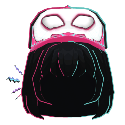 Gwen Spider-Man Cap Black Hair {🕷️} Roblox item