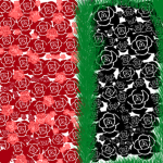 FLOWERS RED AND BLACK
