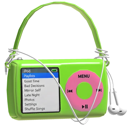 Green & Pink MP3 Shoulder Bag | Roblox Item - Rolimon's
