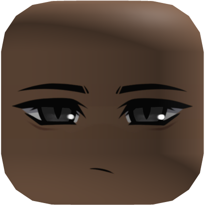 Black Anime Boy Face  Roblox item