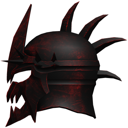 Crimson Medieval Knight helmet