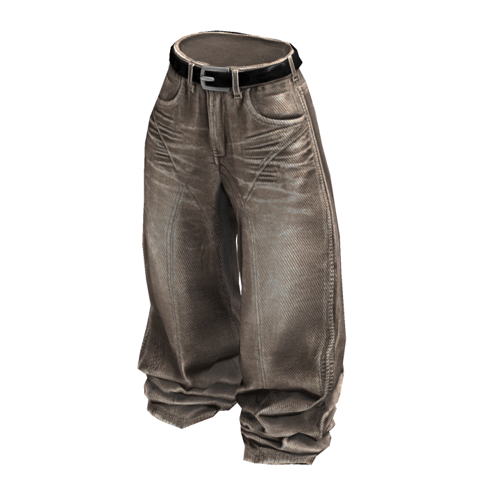 Tan Classic Baggy Denim