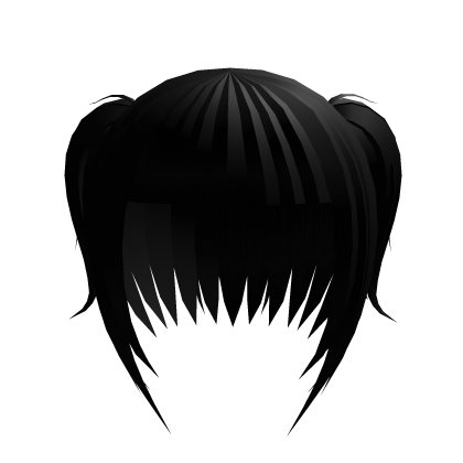 Short gothic pigtail bob black