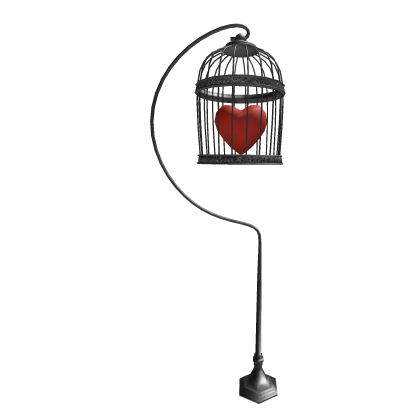 Caged Heart Light(Silver & Red)