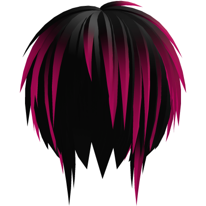 pink/black scene emo vkei hair Roblox item