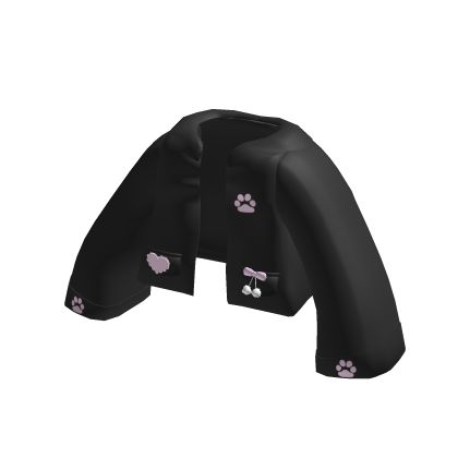 Σ:3 cute sweet paw jacket in black