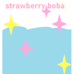 .~strawberry boba~.