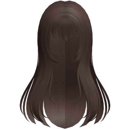 brown blunt shoujo anime straight hair