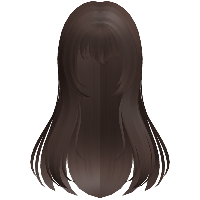 brown blunt shoujo anime straight hair