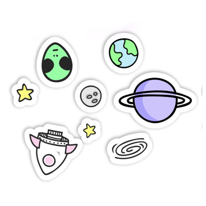 TB BubbleGum Extraterrestrial Stickers Burst Y2K Roblox decal