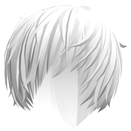 messy white cute vampire emo anime boy hair