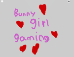 Bunny girl gaming