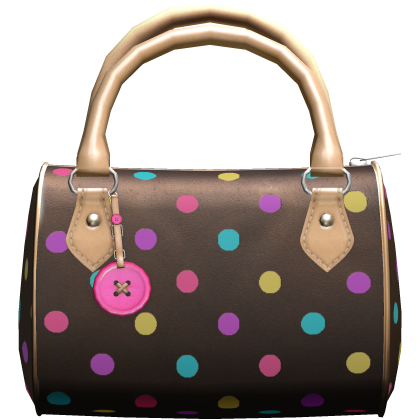Brown Multicolor Confetti Button Bag Roblox item