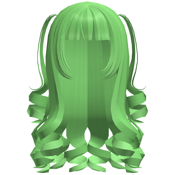 Dolly Coquette Curled Pigtails (Green)
