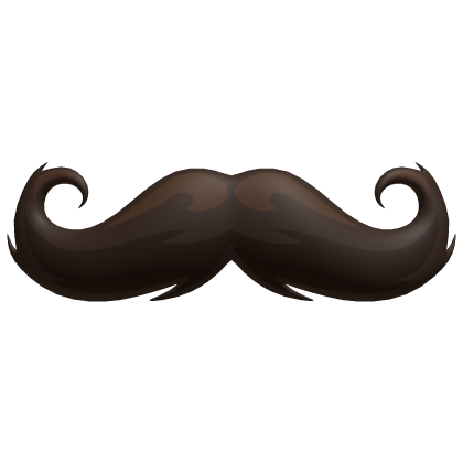 Brown Small Mustache Cute Nerdy Fancy Moustache