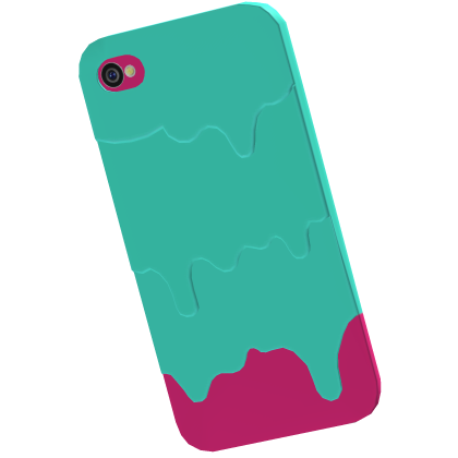 Slimed Phone in Blue & Hot Pink