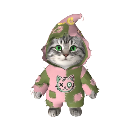 Halloween zombie cat