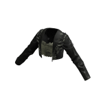 🍀EMO Leather Jacket w Khaki TankTop