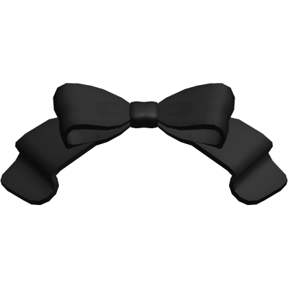 ♡ : soft pretty dolly black bow Roblox item