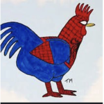 Spider-chicken fan club