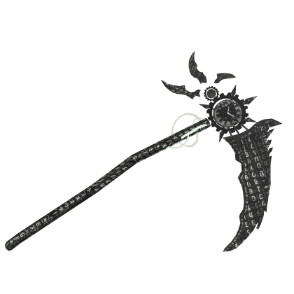 ANIMATED Hacker Black White Scythe Roblox item