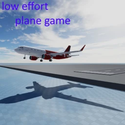 low effort plane game icon