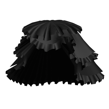 Ruffled Layered Skirt Black thumbnail