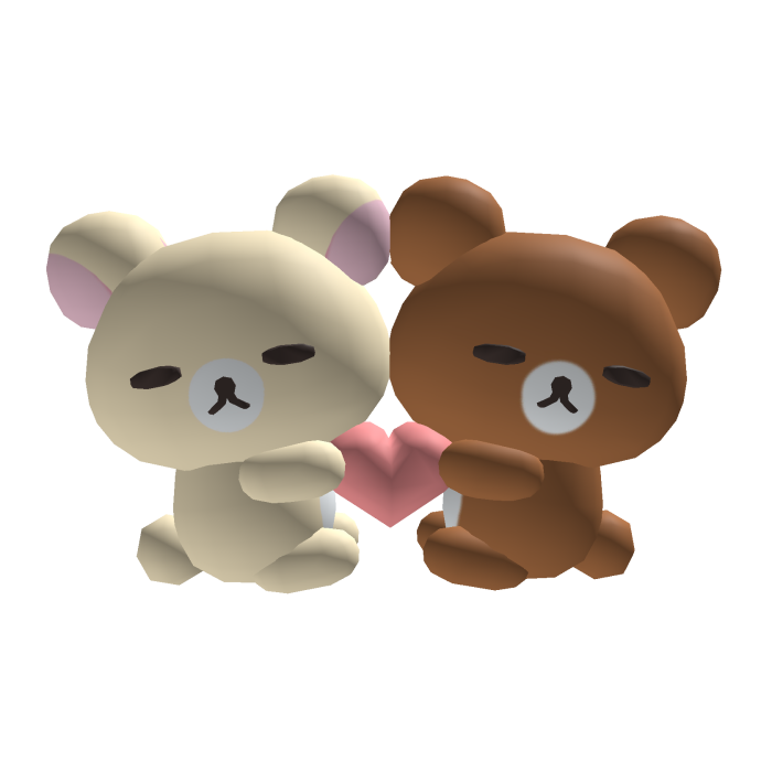 Rilakkuma and Korilakkuma bears cute plushies