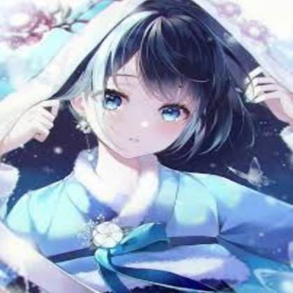 Black Short Hair Kawaii Anime Roblox decal