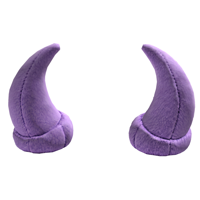 Lavender plush horns
