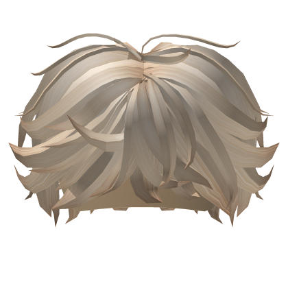 Messy Fluffy Soft Blonde Cheap Hair Roblox item