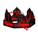 [GLITCH] Red Chained Animated 8-Bit Crown