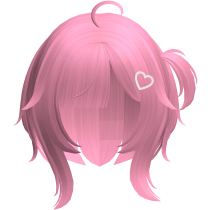 pink cutecore tween doll uneven bob