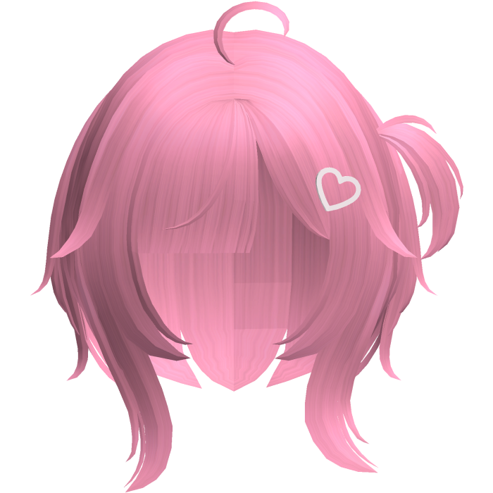 pink cutecore tween doll uneven bob