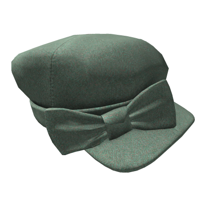 Mint Wool Herringbone Newsboy Cap Roblox item
