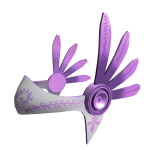 Ornate Purple Feathered Headpiece