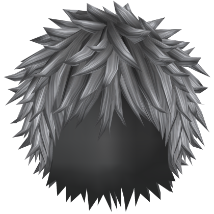 grey spiky emo hair Roblox item