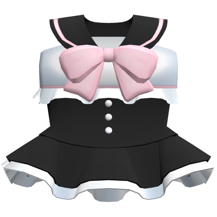 🍰 adorable kawaii school ruffle dress black pink