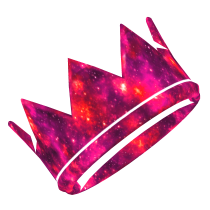 Cartoony Pink Galaxy Crown 🌌