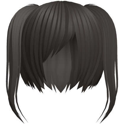 〃￣ω￣〃 cute brown side bang twintails  Roblox item