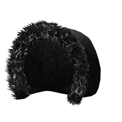 White Leopard Y2K Fur Lined Winter Hood