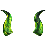 (CODE= 7327 )✅Limited Galvanized Azure Peak Horns